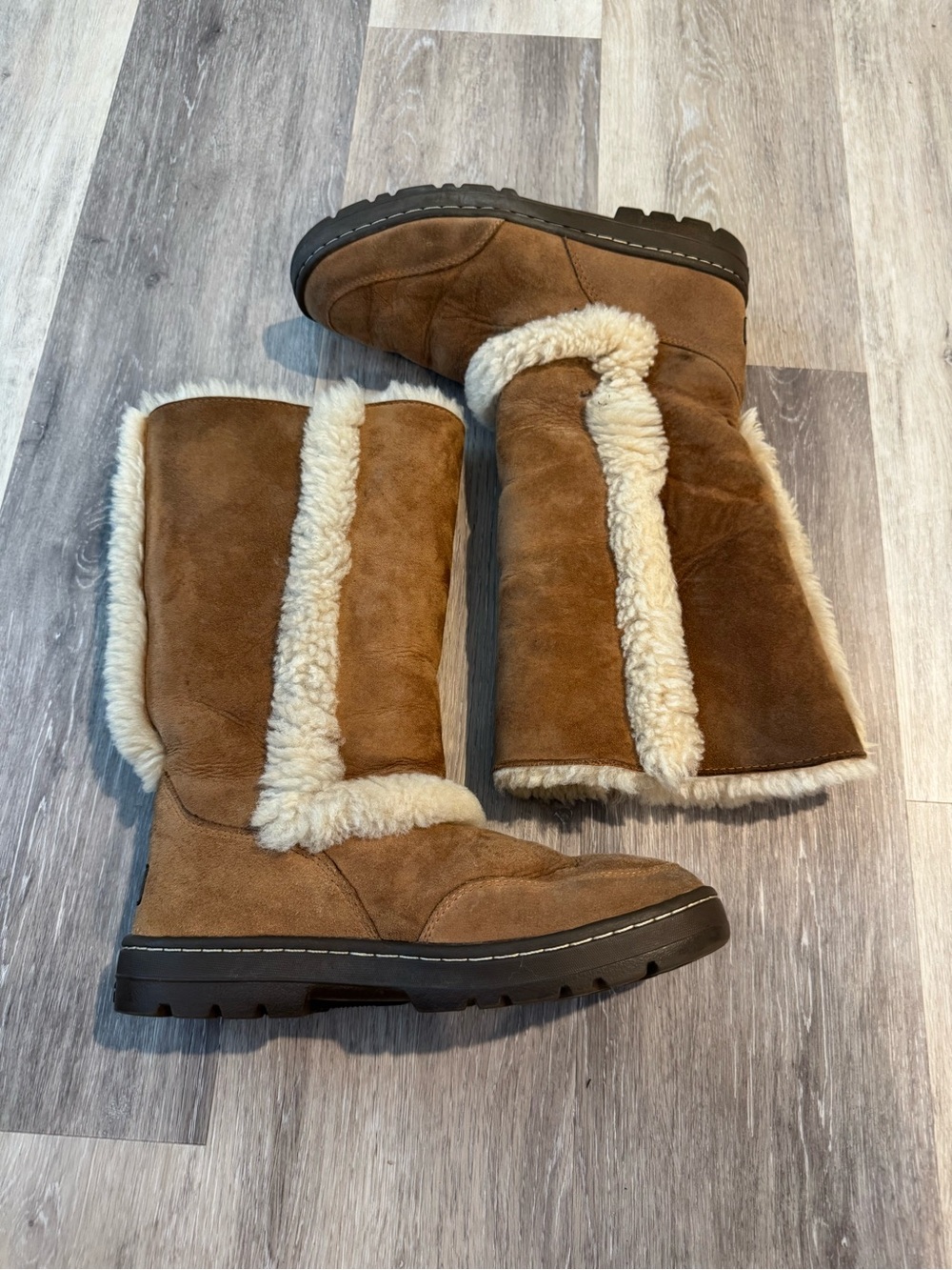 UGG Women's Sundance II Revival shearling boots in chestnut
